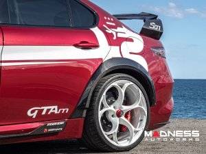 Alfa Romeo Giulia Quadrifoglio GTAm Conversion Kit by PariS'5 GaraGe - GTAm Widebody Rear Arch Set - Carbon Fiber Alfa Romeo Giulia Quadrifoglio GTAm Conversion Kit by PariS'5 GaraGe - GTAm Widebody Rear Arch Set - Carbon Fiber